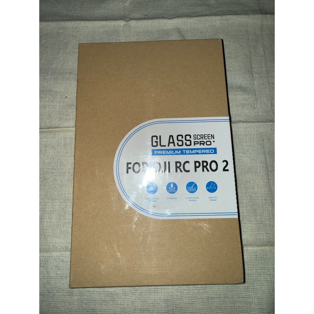 2 Pack Tempered Glass Screen Protector for DJI RC Pro 2 Anti-Glare Film Clear